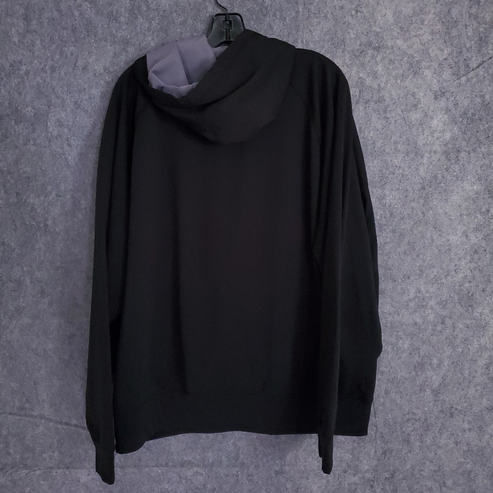 Russell Athletic Fusion Knit Full Zip Hoodie‎ Sweatshirt Mens Size XL Black Dri - Picture 2 of 15
